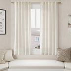 Linen Curtains 63 Inch Length 2 Panels Set - Image 5