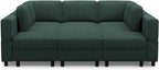 Belffin 9 Seats Corduroy Modular Sectional Sofa, Comfy Upholstered Sectional - Image 9