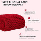 L'AGRATY Chunky Knit Throw Blanket - Image 3