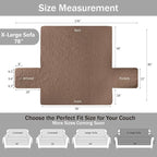Soft Quilted Couch Cover with Pockets - Image 6