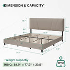 Novilla King Size Bed Frame - Image 2