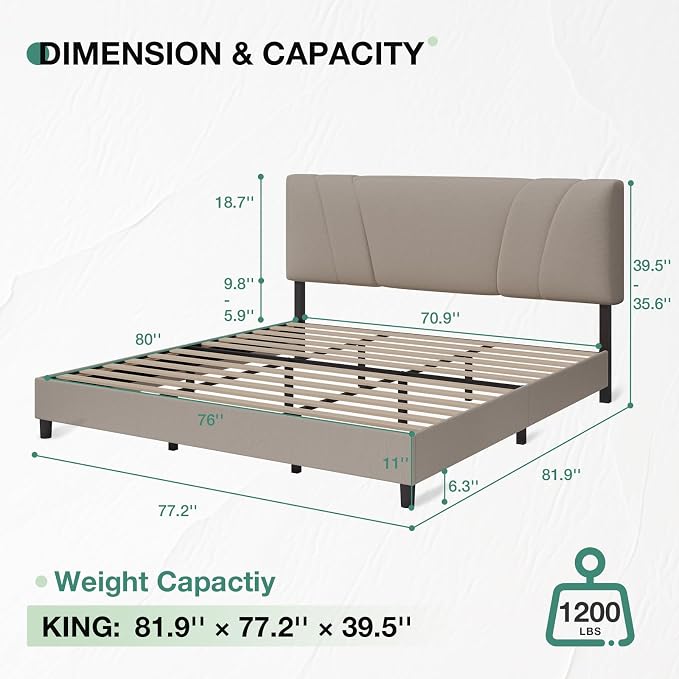 Novilla King Size Bed Frame - Image 2