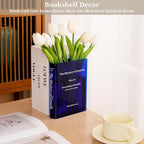 Puransen Blue Book-Shaped Vase for Flowers - Image 2