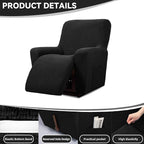 Cupuamon Recliner Chair Covers, Lazy Boy Recliner Covers Stretch Reclining - Image 4