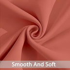 Yakamok Room Darkening Curtains 52x84 inch Length Coral Orange-Living Room | 2 - Image 6