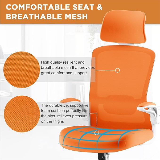 Mimoglad Office Chair, High Back Ergonomic Desk Chair - Image 7