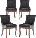 Modern Dining Chairs Set of 4, High Back Dining Chairs Side Chairs by MZDOO