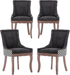 Modern Dining Chairs Set of 4, High Back Dining Chairs Side Chairs by MZDOO