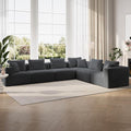Novilla 141" Modular Sectional Sofa, Modern Cloud Sectional Couch by Novilla