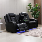 Leather Power Recliner Loveseat by LYfurniture