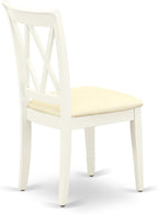 East West Furniture CLC-LWH-C Clarksville Kitchen Dining Chairs - Image 7