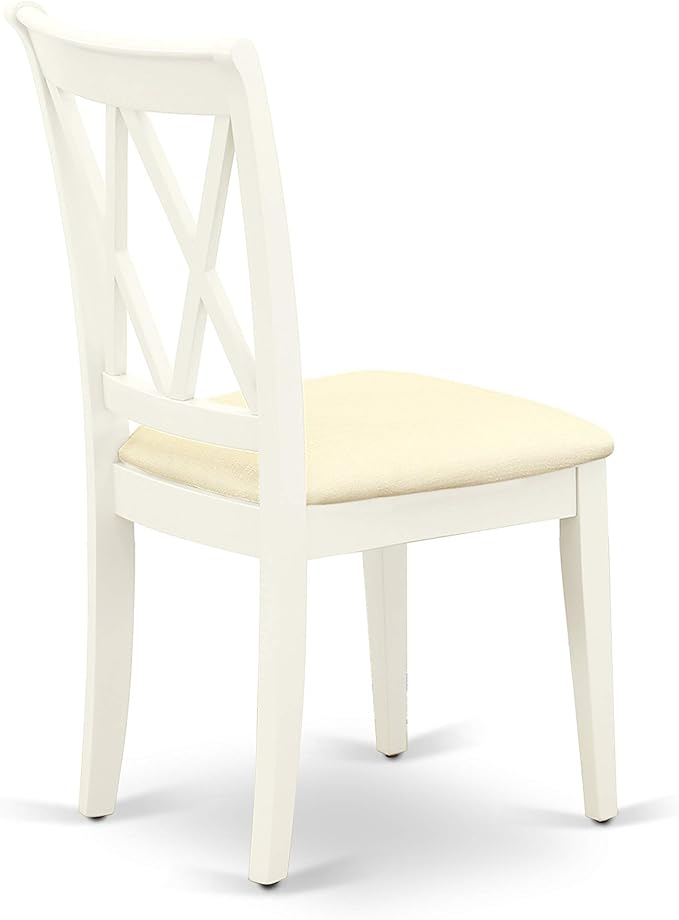 East West Furniture CLC-LWH-C Clarksville Kitchen Dining Chairs - Image 7