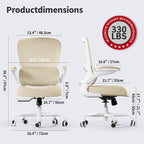 TRALT Office Chair Ergonomic Desk Chair, 330 LBS Home Mesh Office Desk Chairs - Image 2