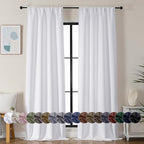 Simplebrand Ava Pure White Curtains by Simplebrand