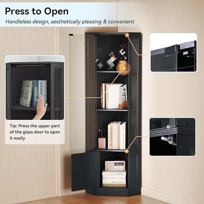 Verano Garden Corner Display Cabinet - Image 5