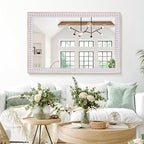 35x23 Inch Rustic Farmhouse Rectangle Mirror - Image 2