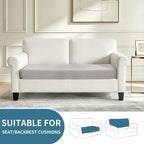 XINEAGE Couch Cushion Covers, Loveseat Seat Slipcovers - Image 2