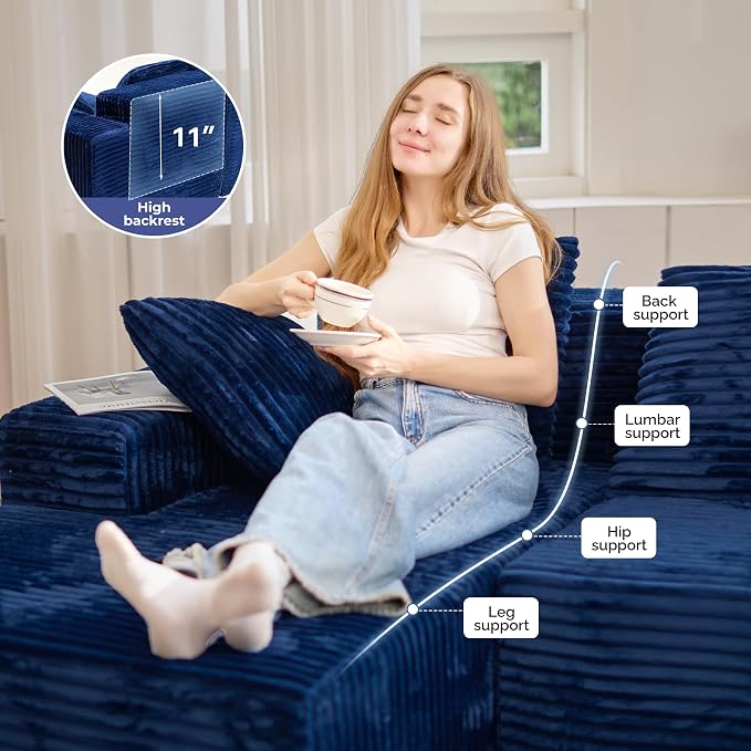 131'' Large Sectional Couches - Image 5