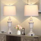 Cinkeda Farmhouse Table Lamps Set of 2 - Image 5
