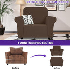 ZNSAYOTX Chair Cover with Arms, New Striped Sofa Chair Covers - Image 2