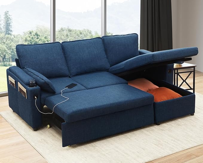 DURASPACE Sofa Bed Sleeper Pull Out 2 in 1 Sectional Sleeper Sofa Couches by DURASPACE