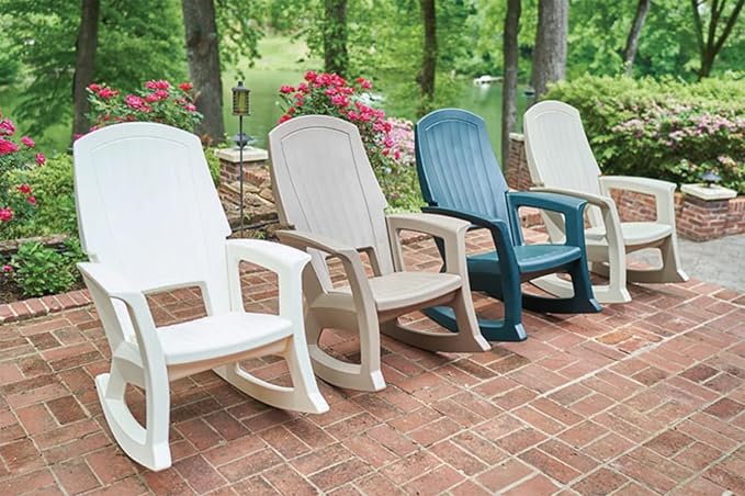 Semco Rockaway Heavy Duty All-Weather Outdoor Rocking Chair Plastics - Image 4