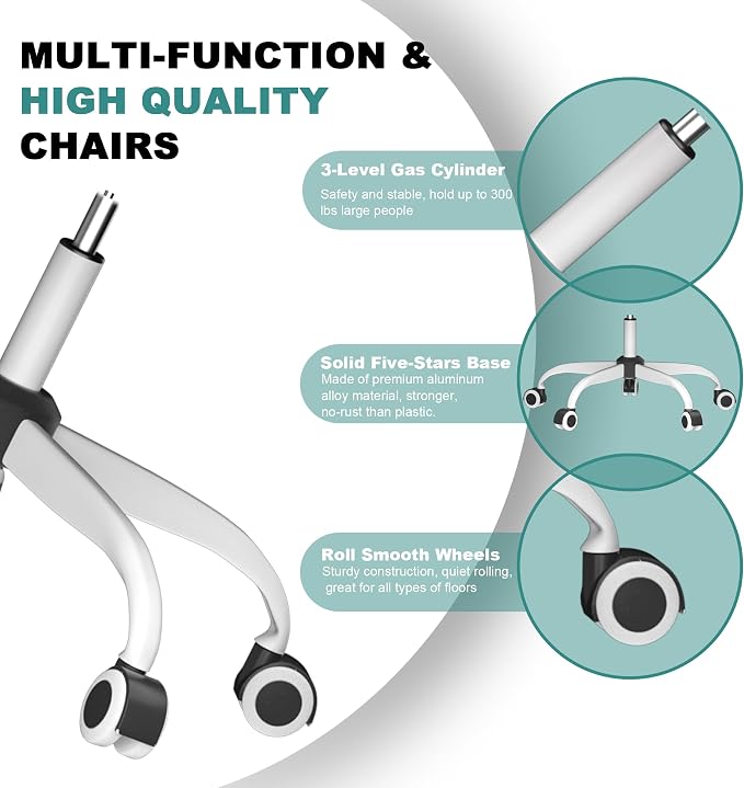 Mimoglad Office Chair, Comfy Desk Chair - Image 6