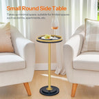 HOOBRO Small Round Side Table, Drink Table, Coffee Martini Table - Image 4