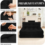 HABUTWAY Folding Sofa Bed, Foldable Floor Sofa Lounge w/Dual-Pillow & Handle - Image 6