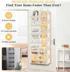 Ofiray-home Over the Door Organizer 6 Tiers, Extra Large Behind Door Storage of - Image 2