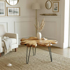 WELLAND Rustic Cedar Live Edge Coffee Table - Image 3