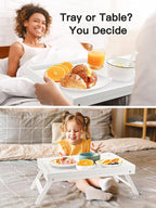 Bamboo Bed Tray for Breakfast, Snack Table - Image 4