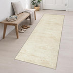 3x10 Washable Runner Rug：Modern Abstract Kitchen Soft Carpet Beige | - Image 3