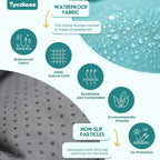 Outdoor Chaise Lounge Chair Cushion Waterproof 74.4 x 22 x 4.7 Inches Memory - Image 4