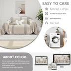 DREAMINGO Armchair Cover Washable Chenille Sofa Protector - Image 6