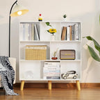 YAHARBO 8 Cube White Bookshelf, 3 Tier Book Shelf - Image 7