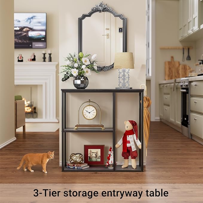 WOHOMO Console Table, 12 Inch Narrow Entryway Table - Image 3