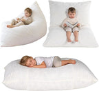 BRINJOY 3 in 1 Kids Bean Bag Chair Bed, Memory Foam Filled Floor Bed Bean Bag by brinjoy