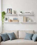 Afuly White Floating Shelves, 24 inch Long Shelves - Image 5