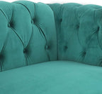 RARZOE Modern 2 Pieces Living Room Sofa Set, Contemporary Tufted Button Velvet - Image 5