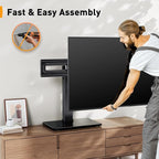 Perlegear Table Top TV Stand Mount, Universal Swivel TV Stand - Image 7