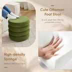 Flouki 19.5" Storage Ottoman Round, Vanity Stools - Image 8