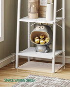 Hzuaneri Ladder Shelf, Bookshelf Bookcase, Freestanding Corner Storage Shelve - Image 5