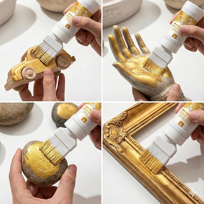 Liquid Gold Paint 6.35 Fl Oz, Non-Fading Gold Paint Finish - Image 3