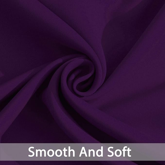 Yakamok Purple Room Darkening Curtains 84 inch Sliding Door Drapes | 1 - Image 5