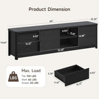 Fluted TV Stand for Living Room, Mid Century Modern Entertainment Center - Image 2