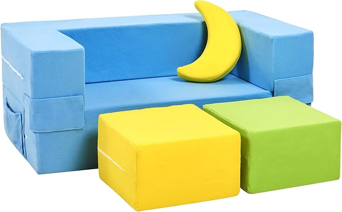 Elftopia Modular Kids Sofa, Toddler Couch Foam Armchair by Elftopia