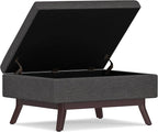 SIMPLIHOME Owen Coffee Table Storage Ottoman - Image 7