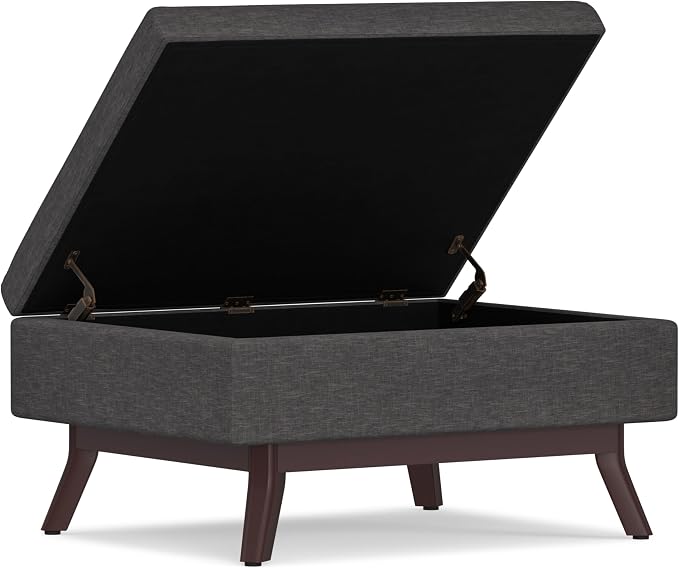 SIMPLIHOME Owen Coffee Table Storage Ottoman - Image 7