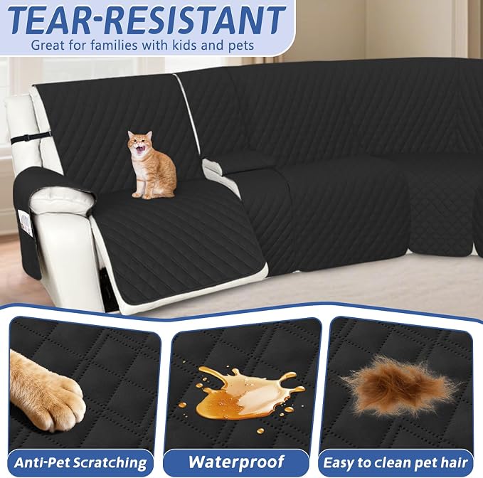 Arfntevss Recliner Sectional Couch Covers 1OO% Waterproof L Shape Sofa Cover - Image 5